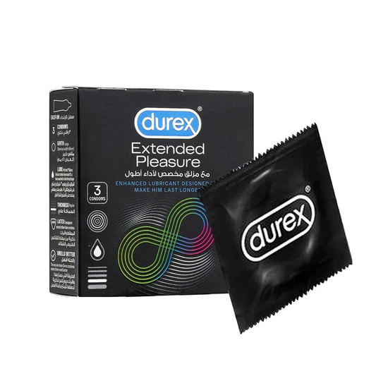 Durex Extended Pleasure Condoms, 3 Condoms