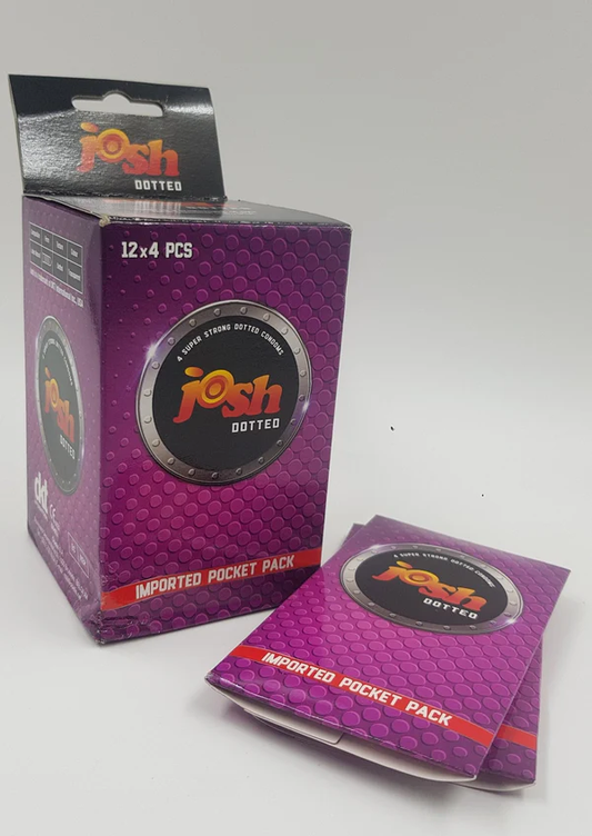 Josh Dotted Condoms Bulk Dispenser (12 x 3s)